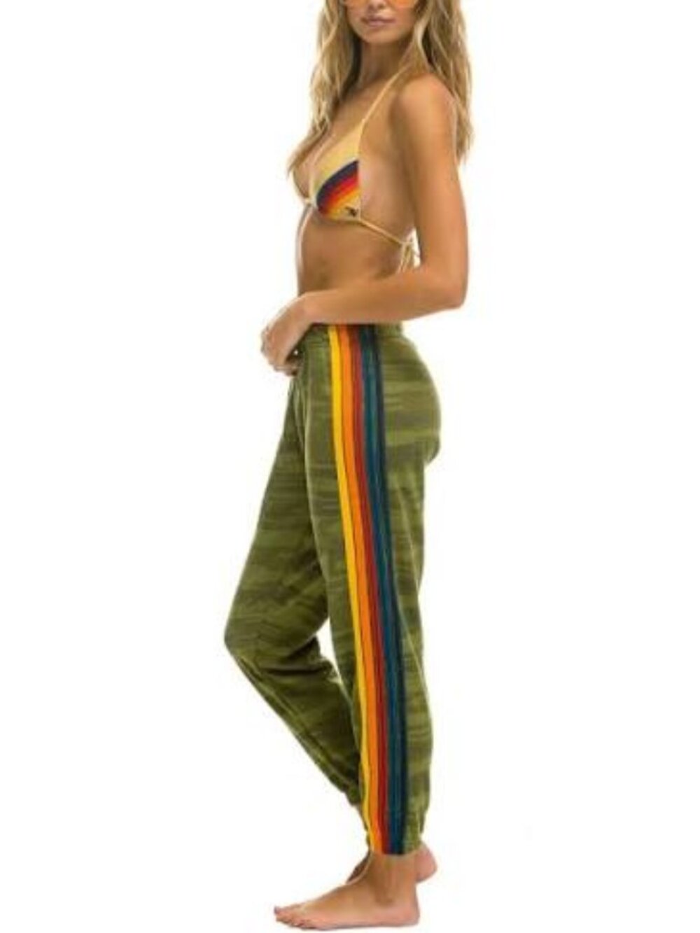 Aviator nation green camo sweatpants